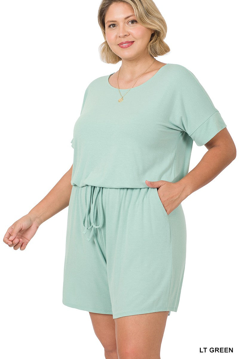 Curvy Sea Glass Romper