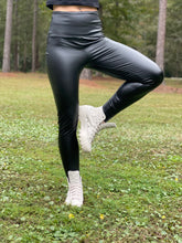 Load image into Gallery viewer, Rockin&#39; Roll Faux Leather Leggings
