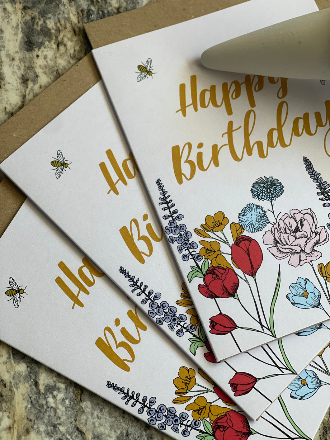 Bee Birthday Card