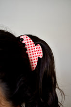 Load image into Gallery viewer, Gingham Hair Claw Clip
