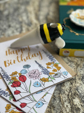 Load image into Gallery viewer, Bee Birthday Card
