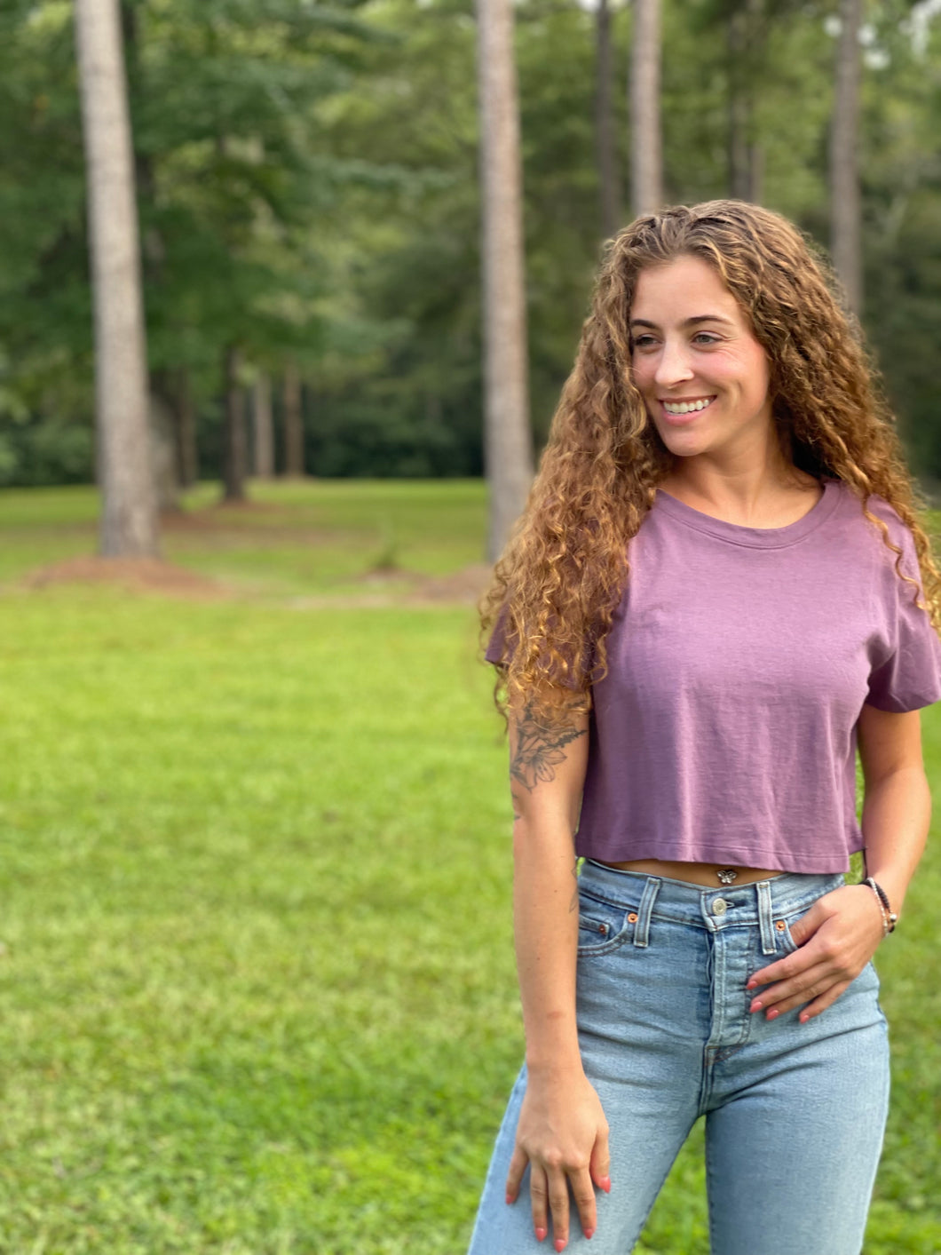 Berry Sweet Cropped Tee