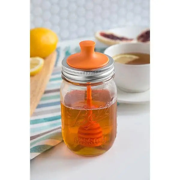 Mason Jar Honey Dipper Lid