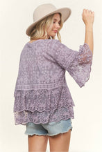 Load image into Gallery viewer, Purple Haze Lace Top
