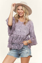 Load image into Gallery viewer, Purple Haze Lace Top
