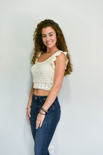 Load image into Gallery viewer, Sand Dollar Crochet Top
